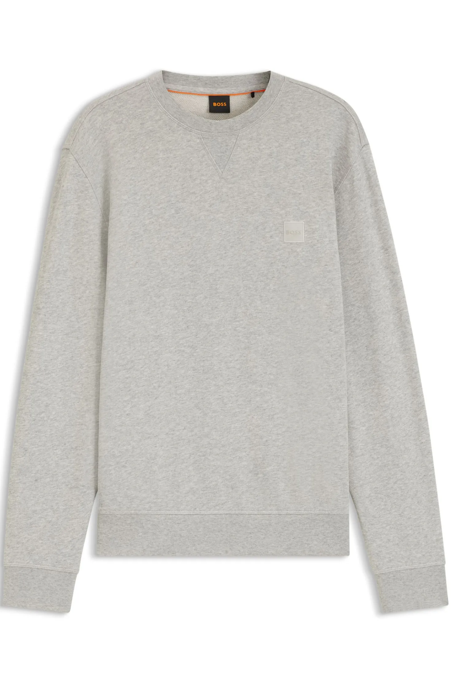 Cotton-terry sweatshirt with logo patch