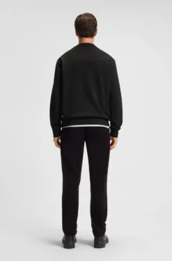 Cotton-terry sweatshirt with logo print