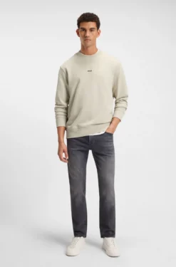 Cotton-terry sweatshirt with logo print