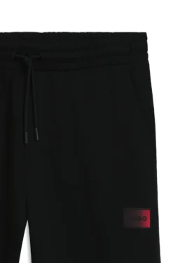 Cotton-terry tracksuit bottoms with gradient logo