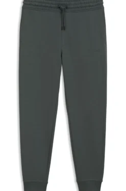 Cotton-terry tracksuit bottoms with logo detail