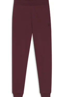 Cotton-terry tracksuit bottoms with embroidered logo
