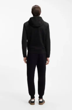 Cotton-terry zip-up hoodie with signature-stripe trims