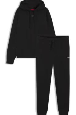 Cotton tracksuit set in a relaxed fit with logo