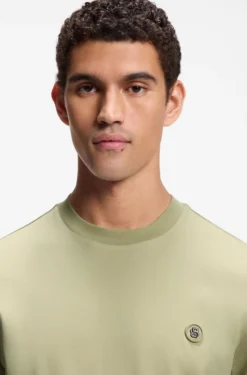 Cotton T-shirt with Double-B-monogram badge
