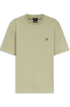 Cotton T-shirt with Double-B-monogram badge