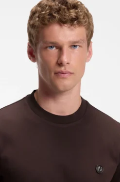 Cotton T-shirt with Double-B-monogram badge