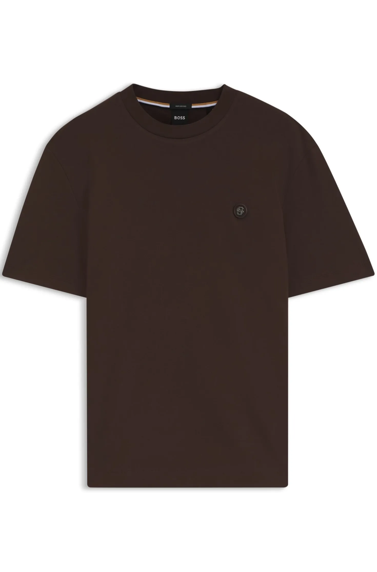 Cotton T-shirt with Double-B-monogram badge