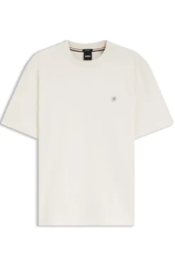 Cotton T-shirt with Double-B-monogram badge
