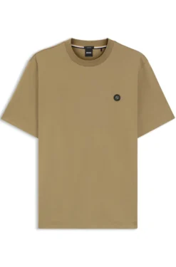 Cotton T-shirt with Double-B-monogram badge