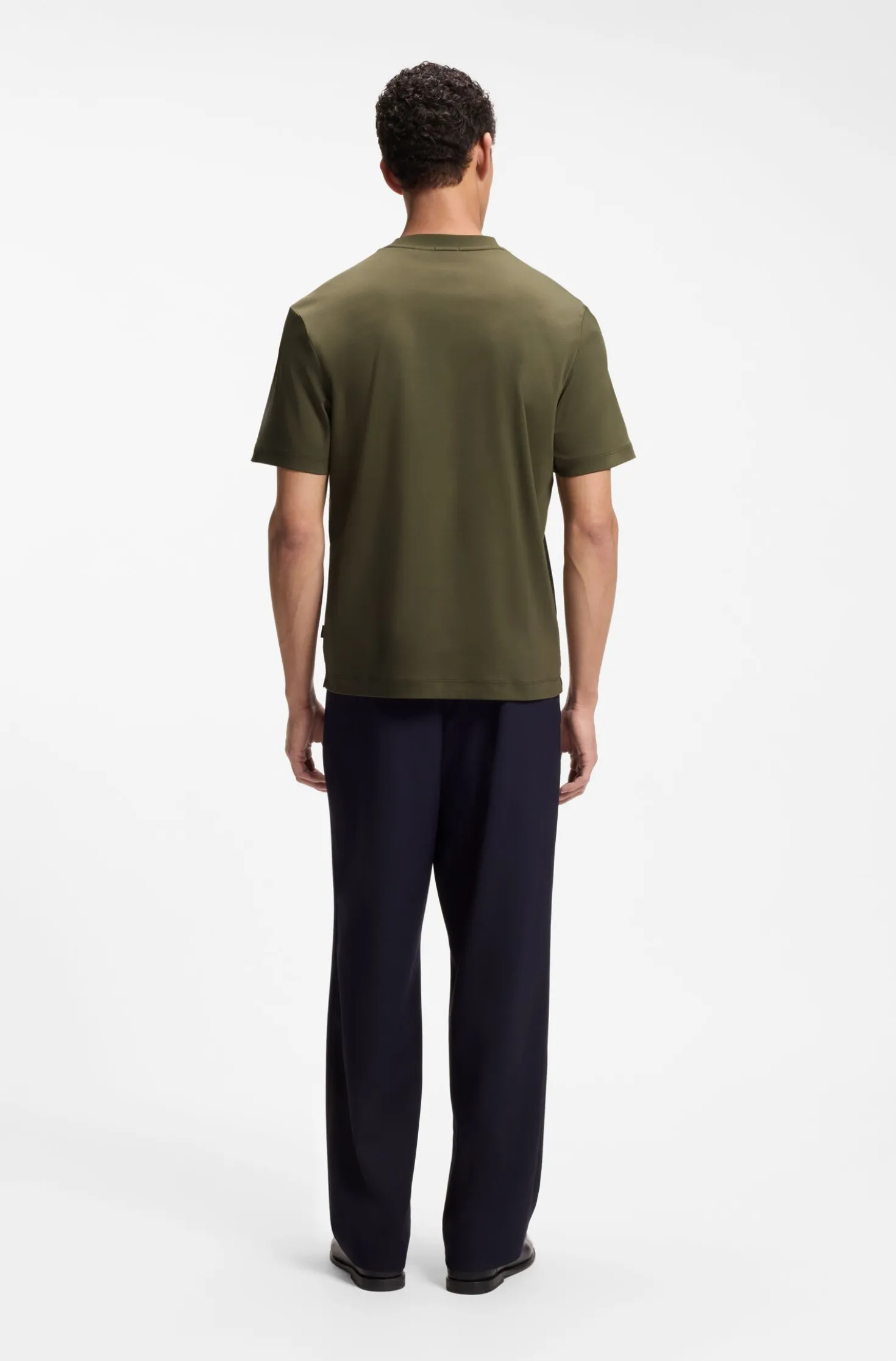 Cotton T-shirt with Double-B-monogram badge