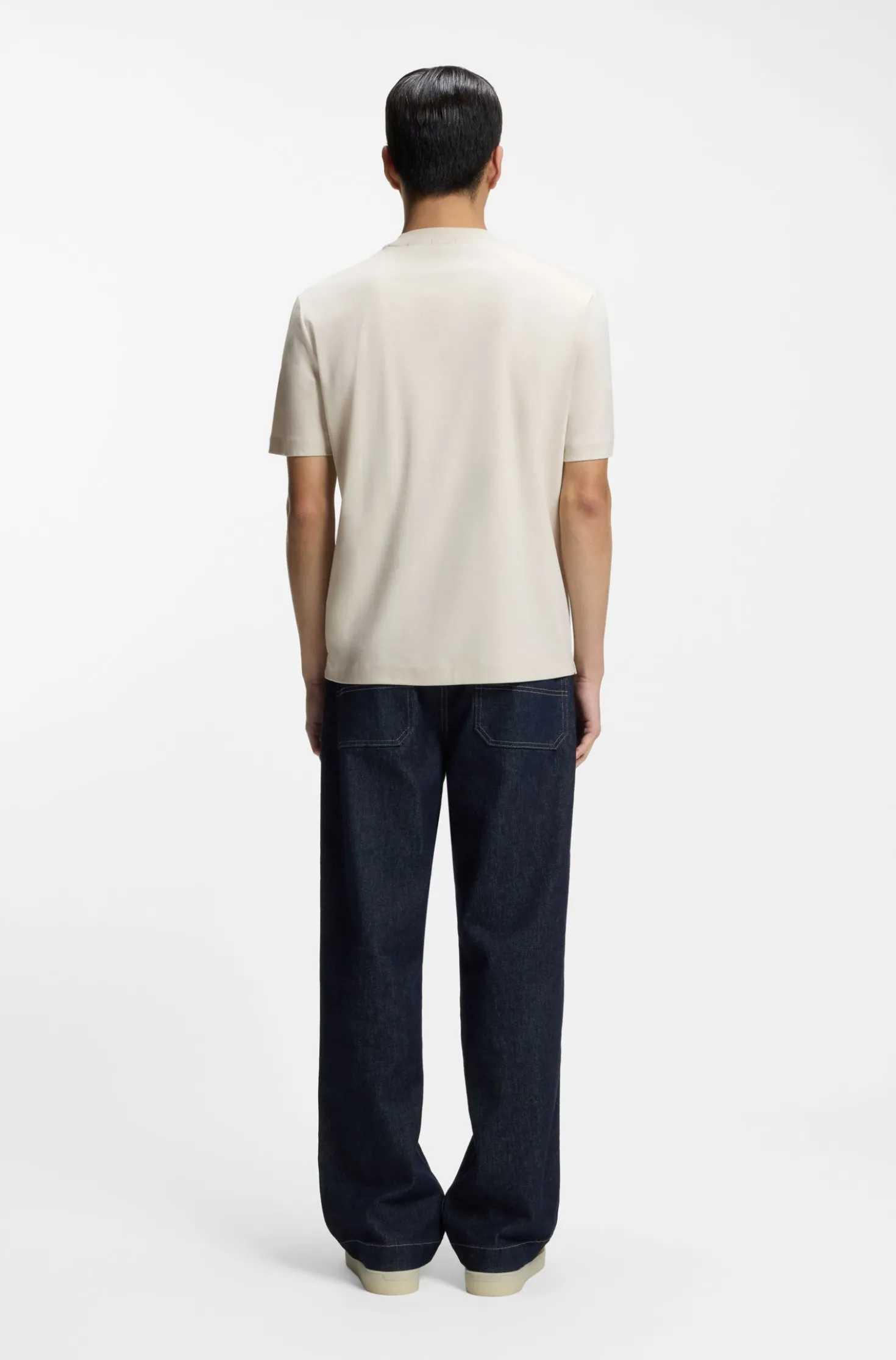 Cotton T-shirt with Double-B-monogram badge