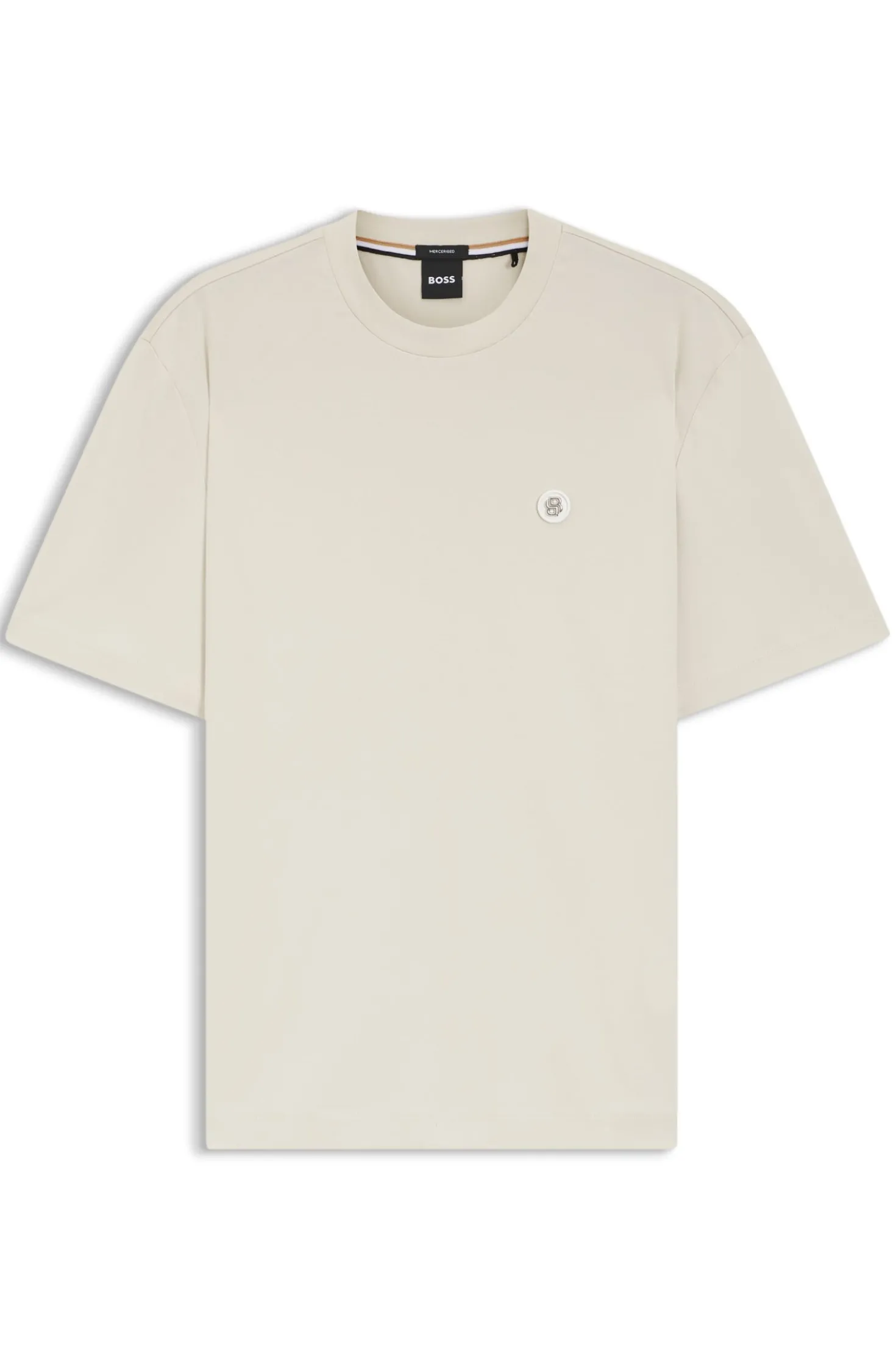 Cotton T-shirt with Double-B-monogram badge