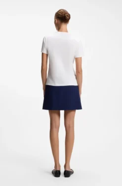 Cotton T-shirt with embroidered logo