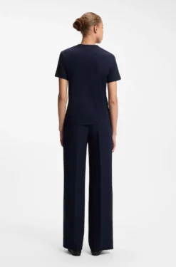 Cotton T-shirt with embroidered logo