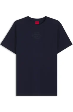 Cotton T-shirt with embroidered logo