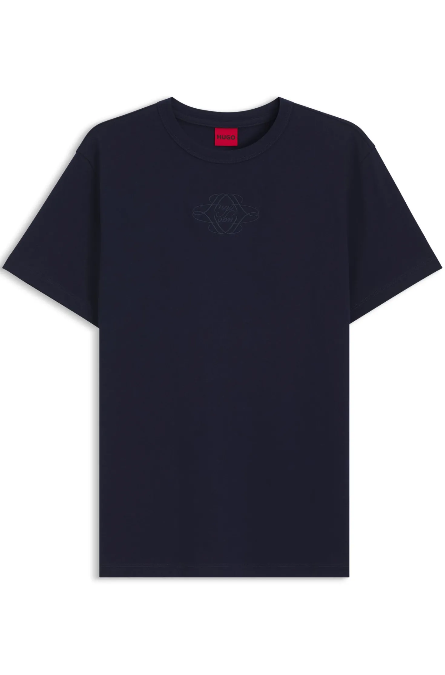 Cotton T-shirt with embroidered logo