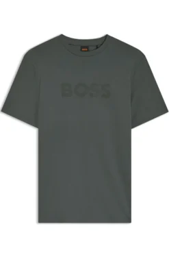 Cotton T-shirt with large tonal logo