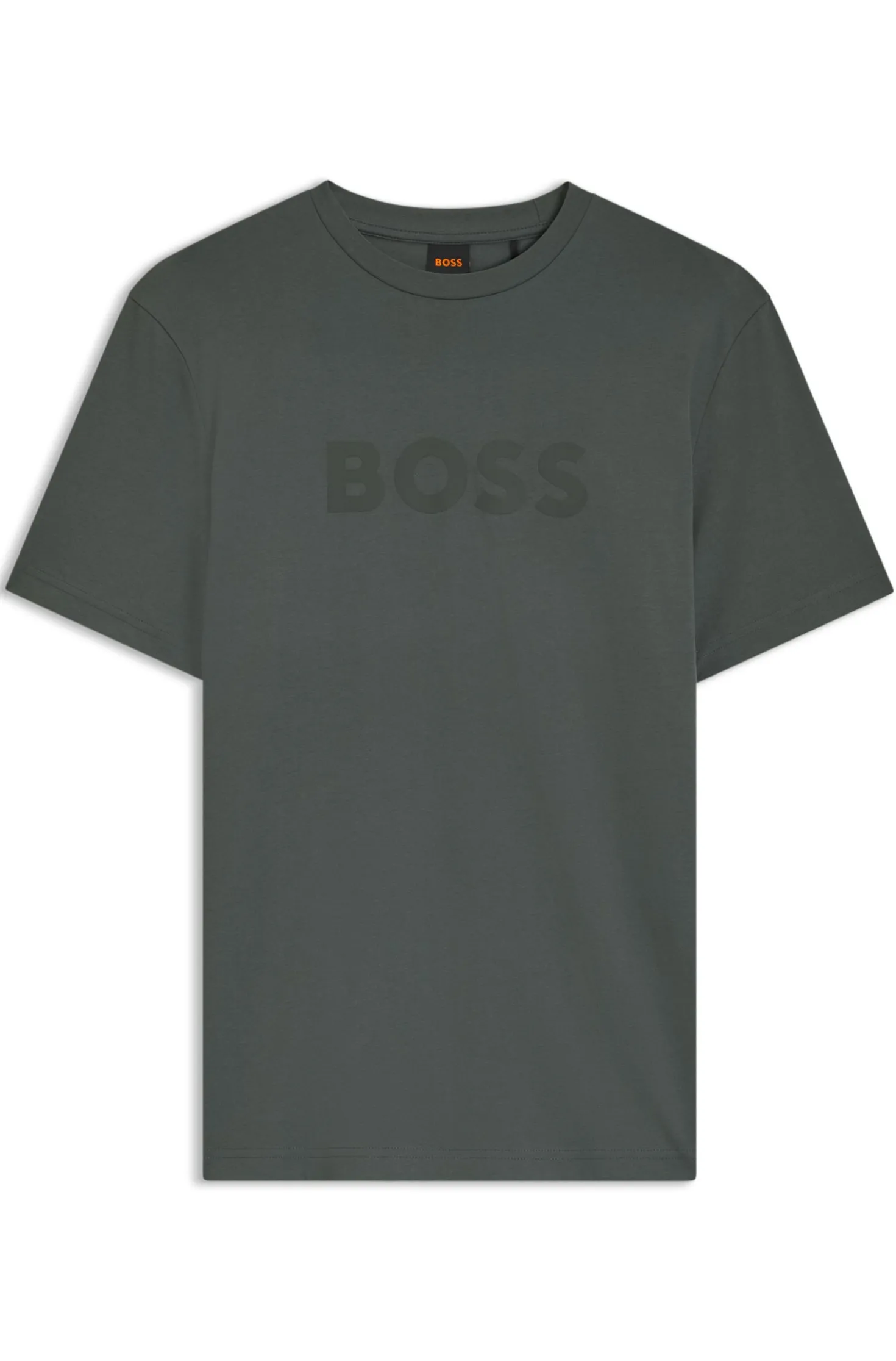 Cotton T-shirt with large tonal logo