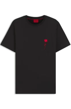 Cotton T-shirt with logo artwork