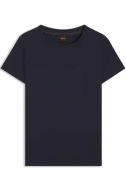 Cotton T-shirt with tonal chest logo