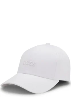 Cotton-twill cap with embroidered logo