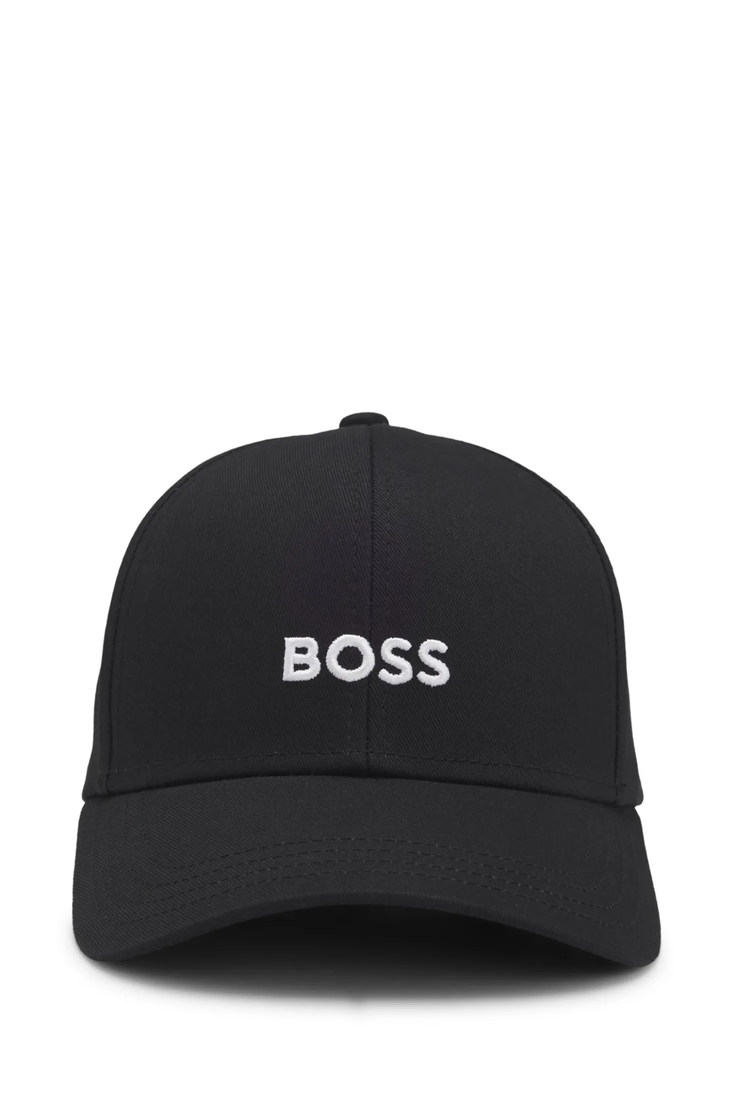 Cotton-twill cap with embroidered logo