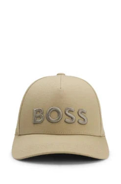 Cotton-twill cap with embroidered logo