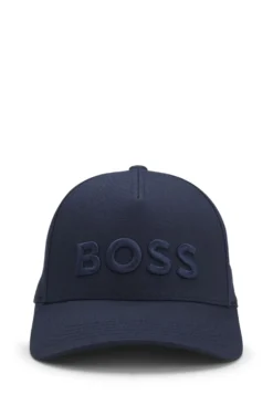 Cotton-twill cap with embroidered logo