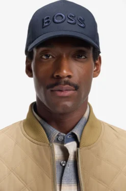 Cotton-twill cap with embroidered logo