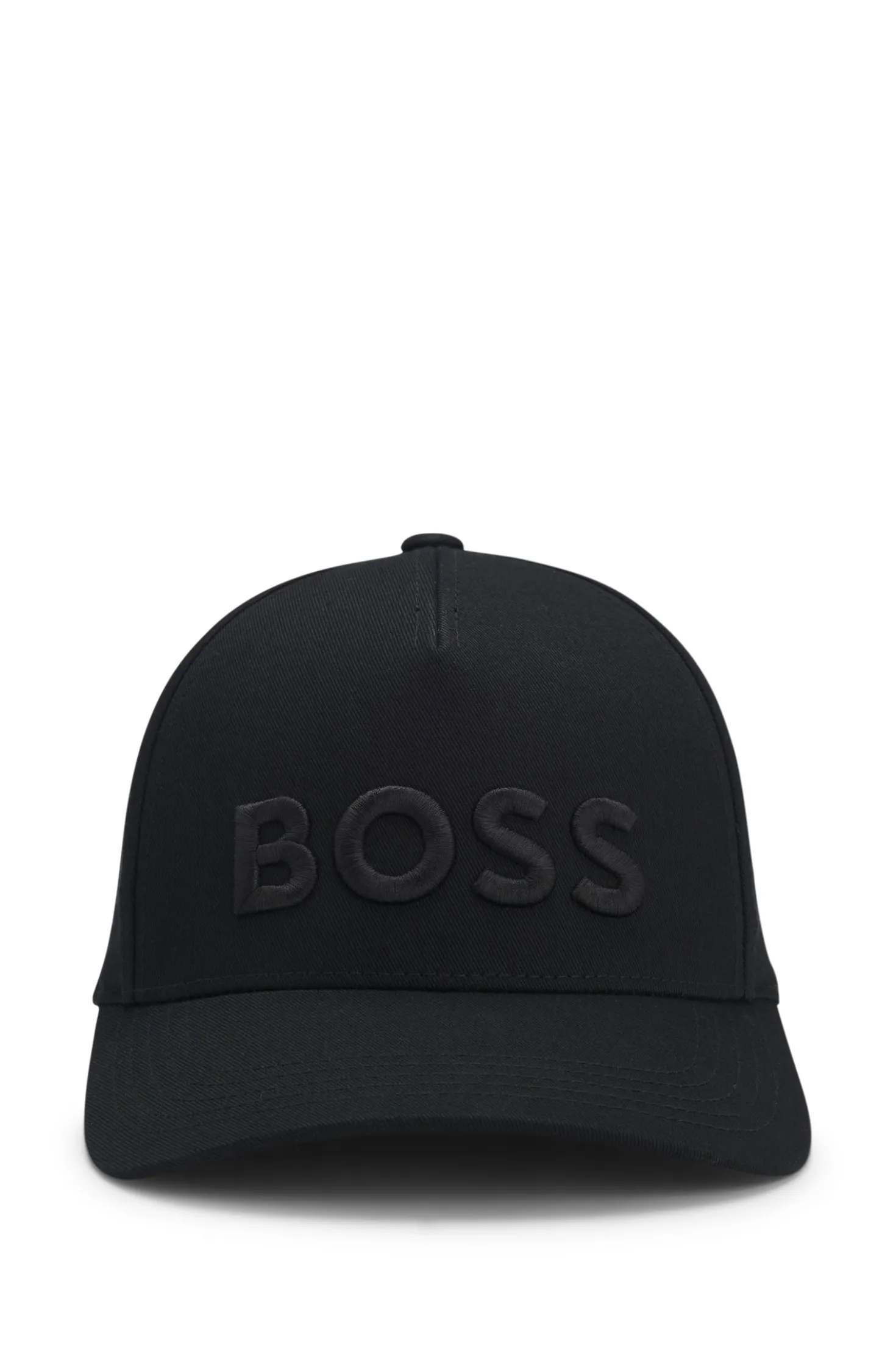 Cotton-twill cap with embroidered logo