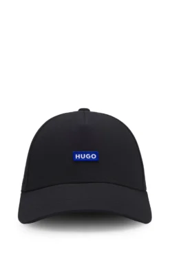 Cotton-twill cap with logo patch