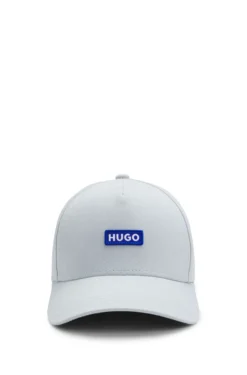 Cotton-twill cap with logo patch