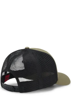 Cotton-twill cap with mesh panels
