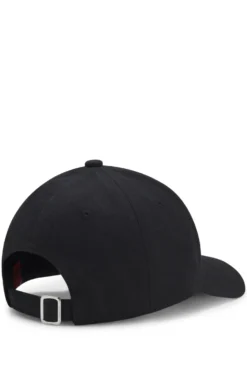Cotton-twill cap with stacked-logo lettering