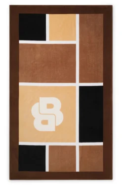 Cotton-velvet beach towel