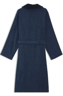 Cotton velvet dressing gown with Double B monogram