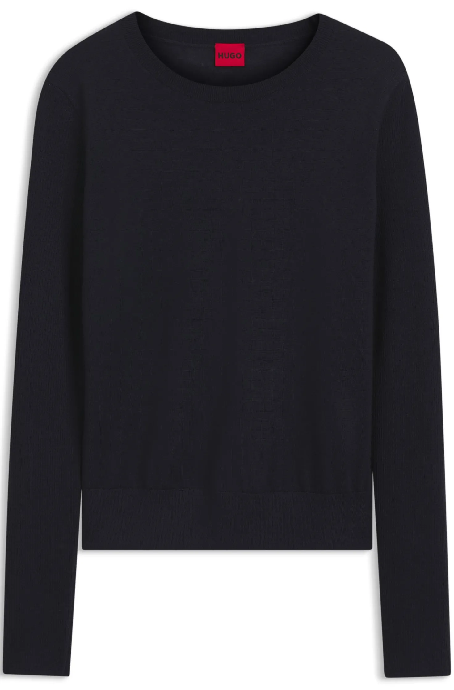 Crew-neck sweater in extra-fine merino wool