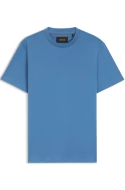 Crew-neck T-shirt in mercerised Supima cotton