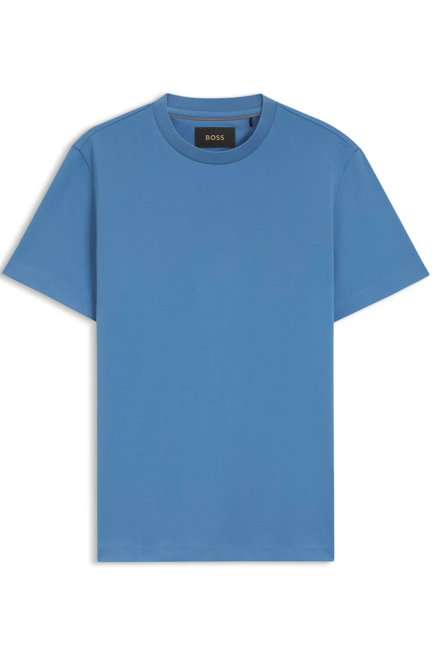 Crew-neck T-shirt in mercerised Supima cotton