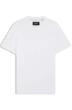Crew-neck T-shirt in mercerised Supima cotton