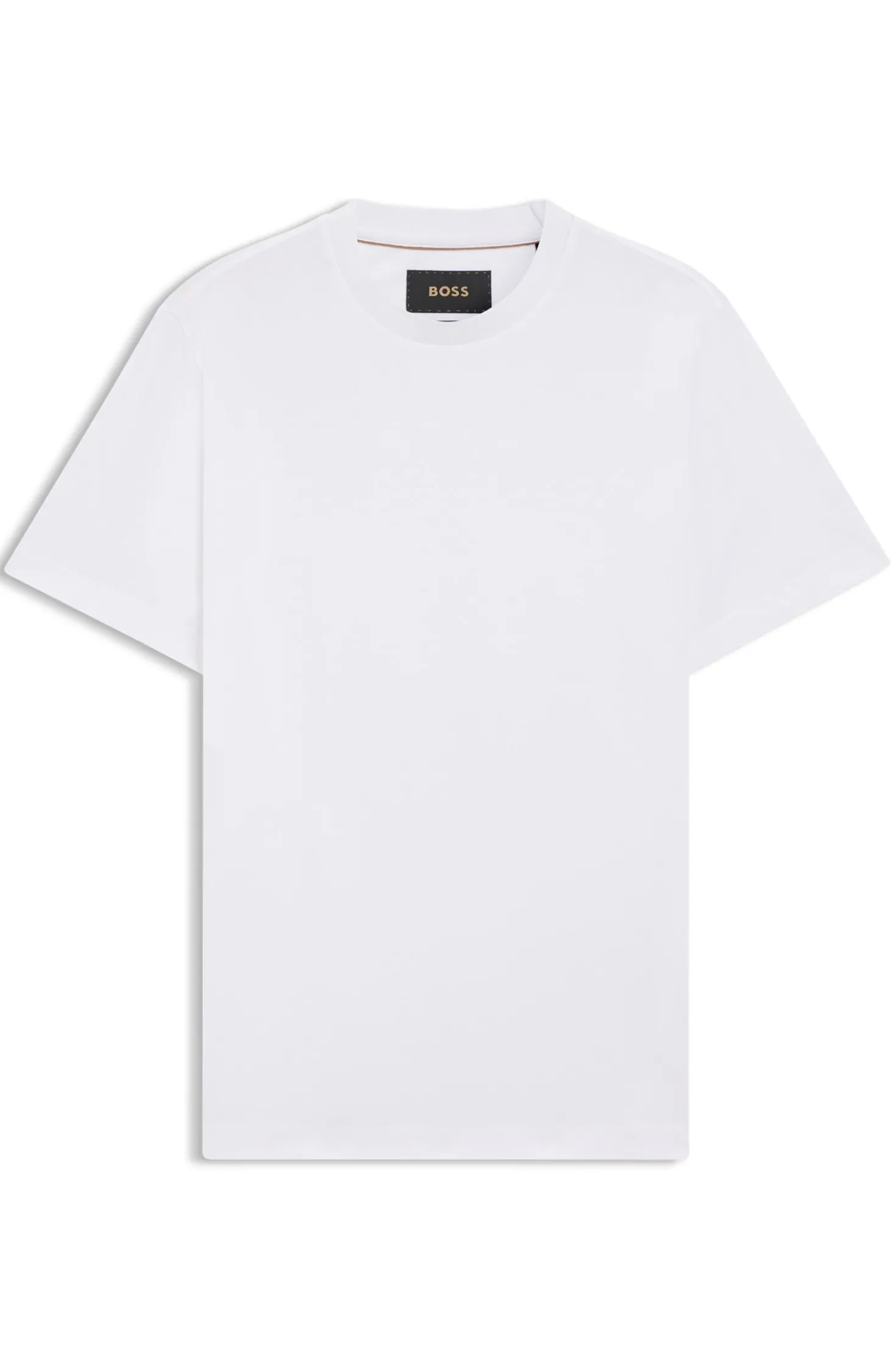 Crew-neck T-shirt in mercerised Supima cotton