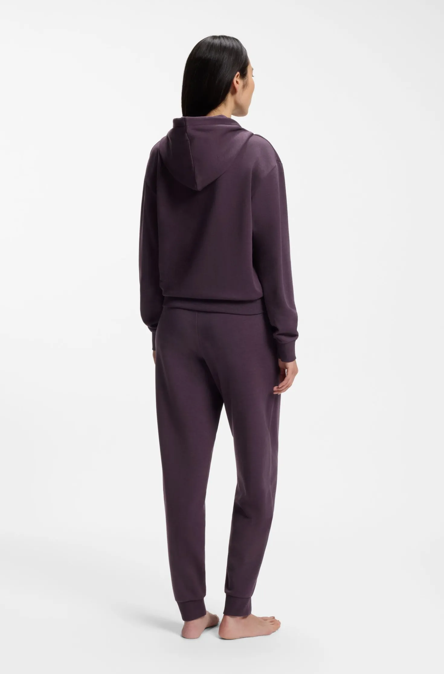 Cuffed tracksuit bottoms with signature-stripe drawcord