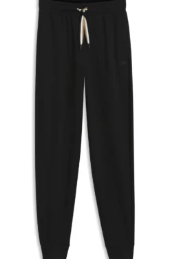 Cuffed tracksuit bottoms with signature-stripe drawcord
