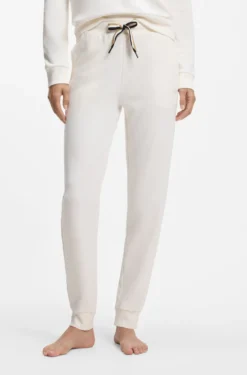 Cuffed tracksuit bottoms with signature-stripe drawcord