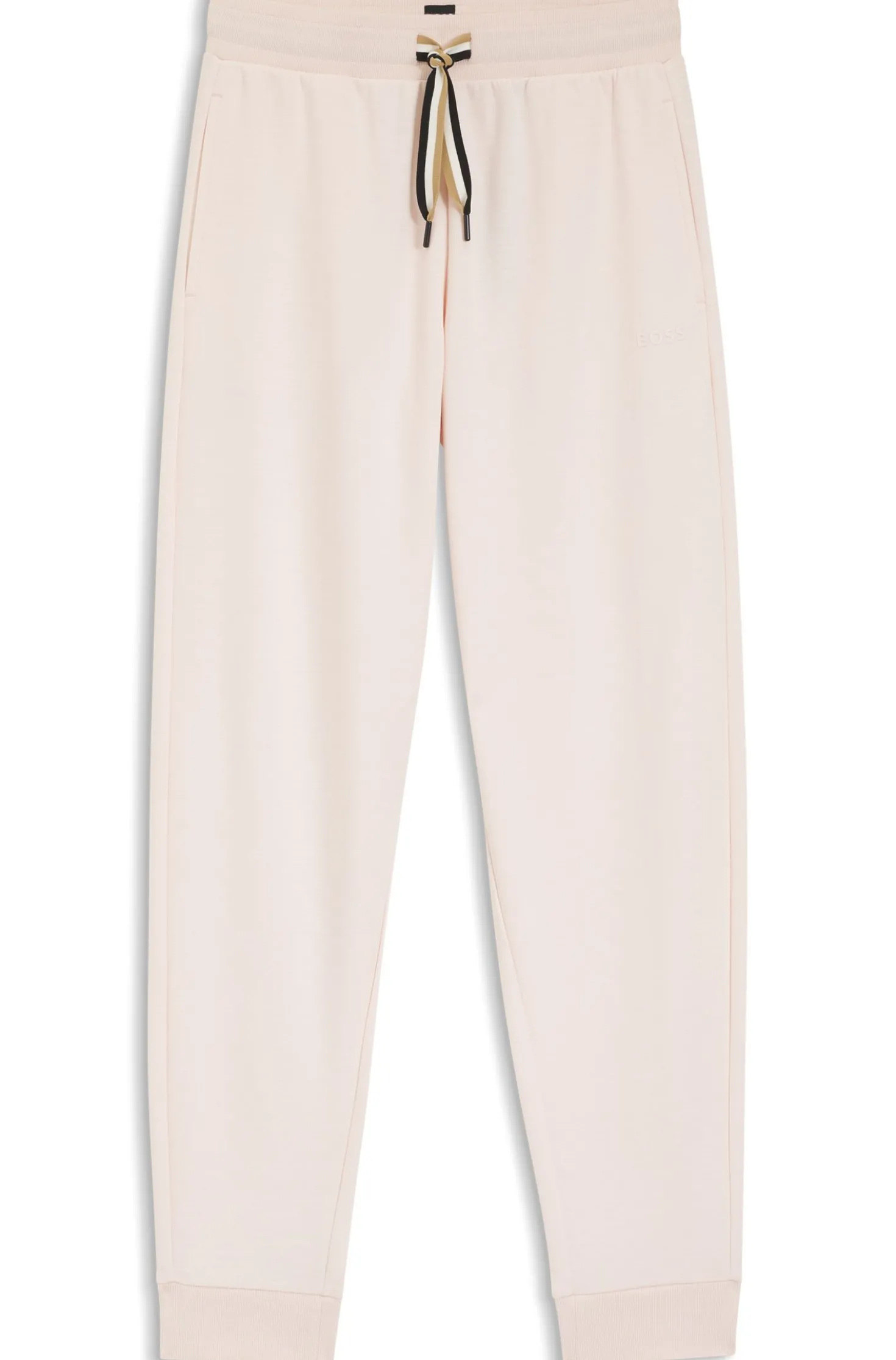 Cuffed tracksuit bottoms with signature-stripe drawcord