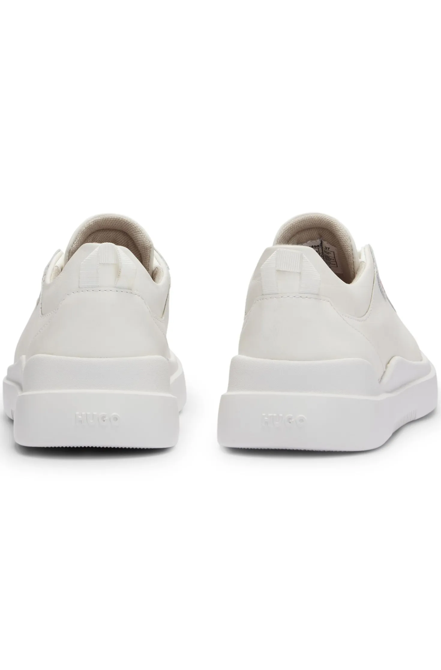 Cupsole trainers in leather with logo details