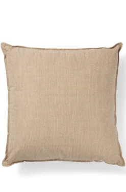 Cushion with signature stripe and logo