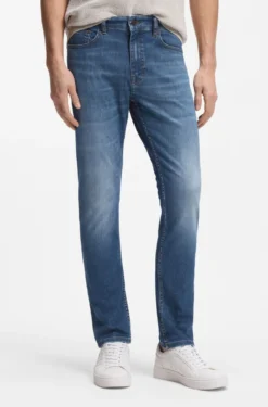 Delaware slim-fit jeans in blue soft-motion denim