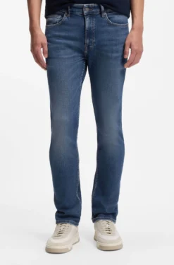 Delaware slim-fit jeans in blue super-stretch denim